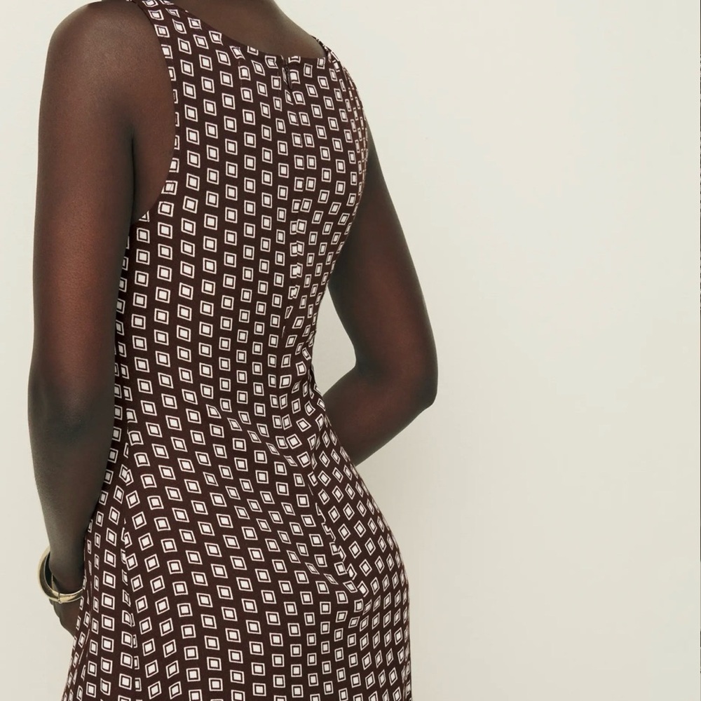 Reformation Noha brown mini dress - Picture 3 of 6
